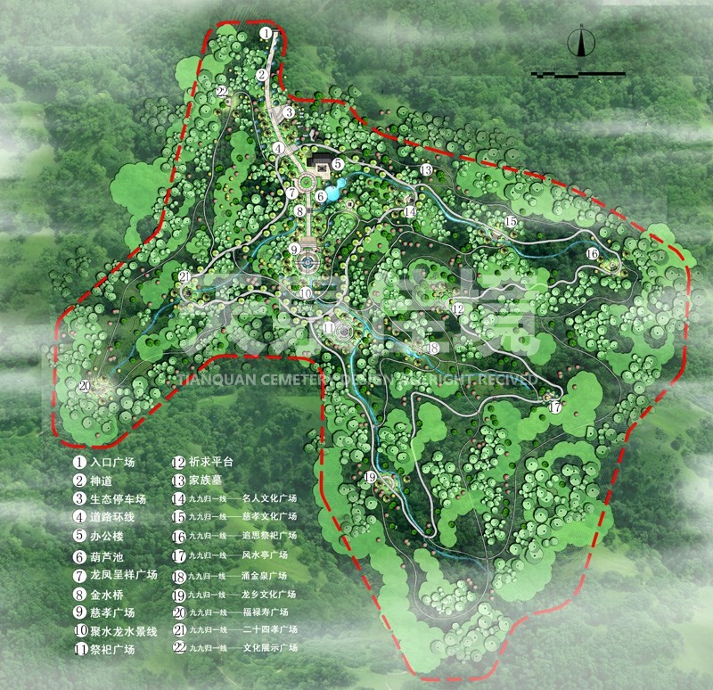 陵园设计效果图