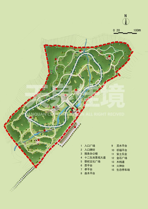 陵园设计效果图