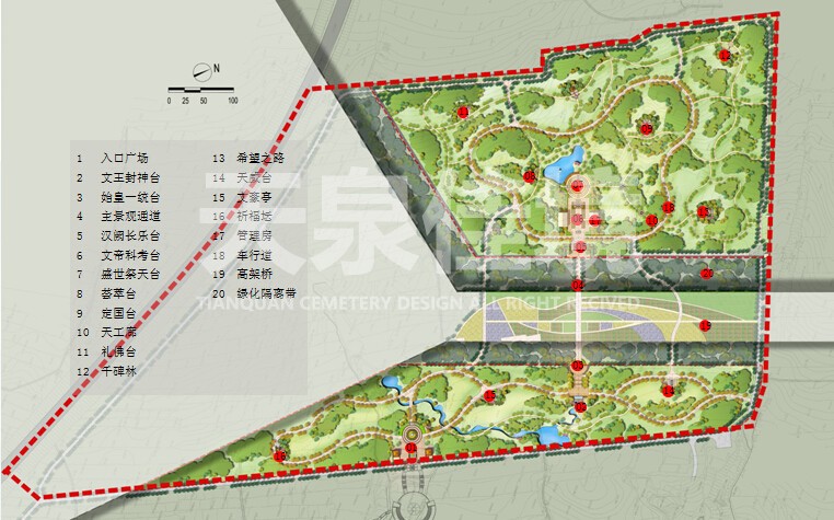  墓地设计效果图